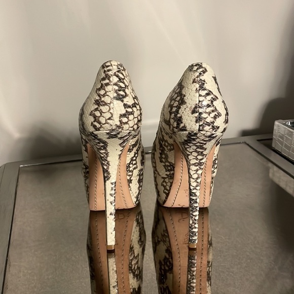 Alice+Olivia Larimore Snakeskin Platform Heels - Picture 4 of 8